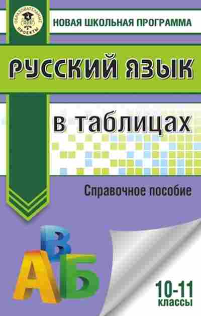 Книга Русс.яз. в таблицах 10-11кл. Савченкова Г.Ф., б-3476, Баград.рф